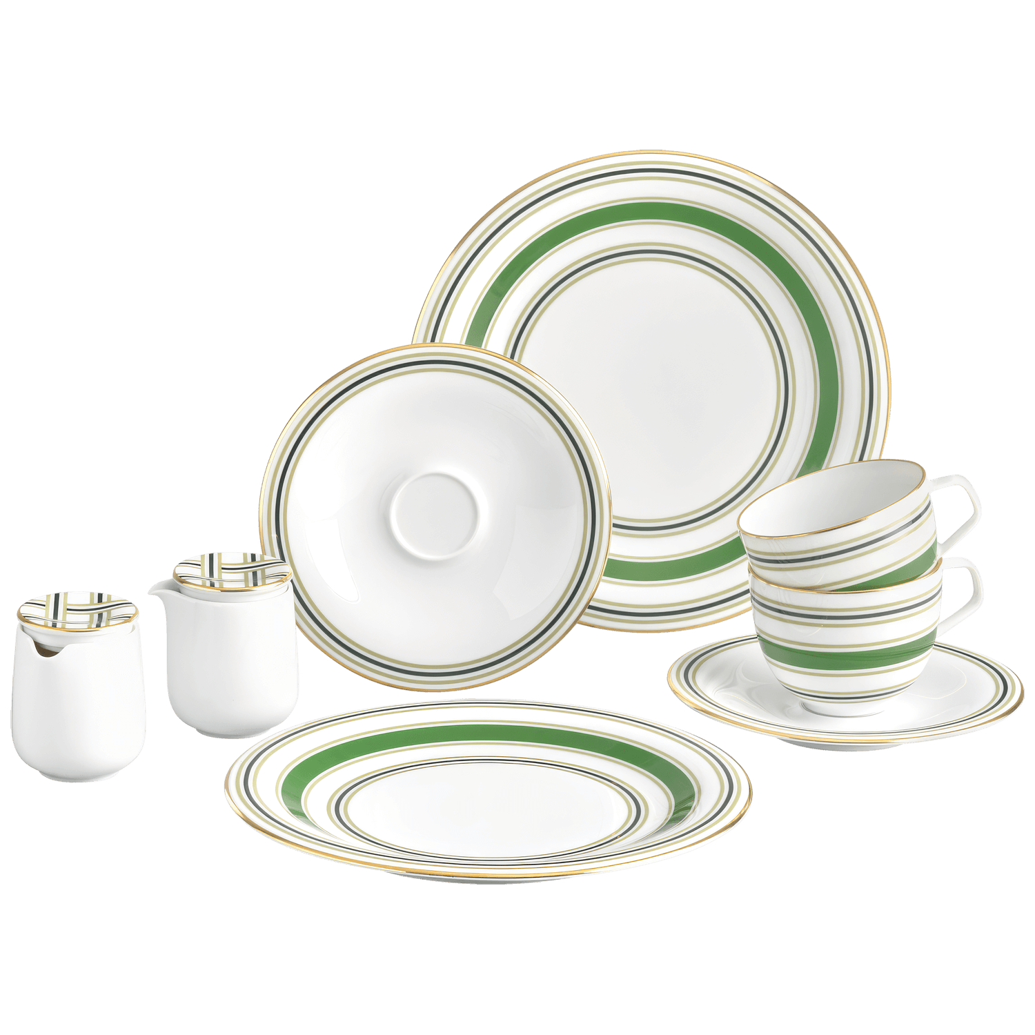 Geschirr-Set Kaffee 8-tlg. – HERITAGE GREEN