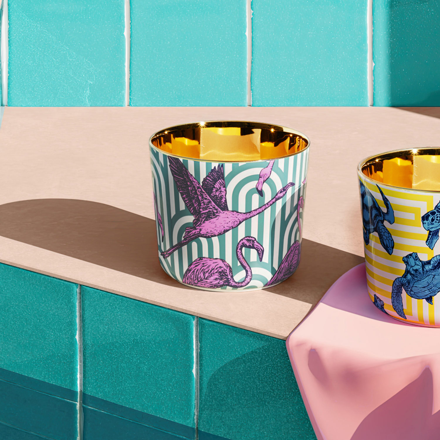 Champagne goblet THE FLAMINGOS