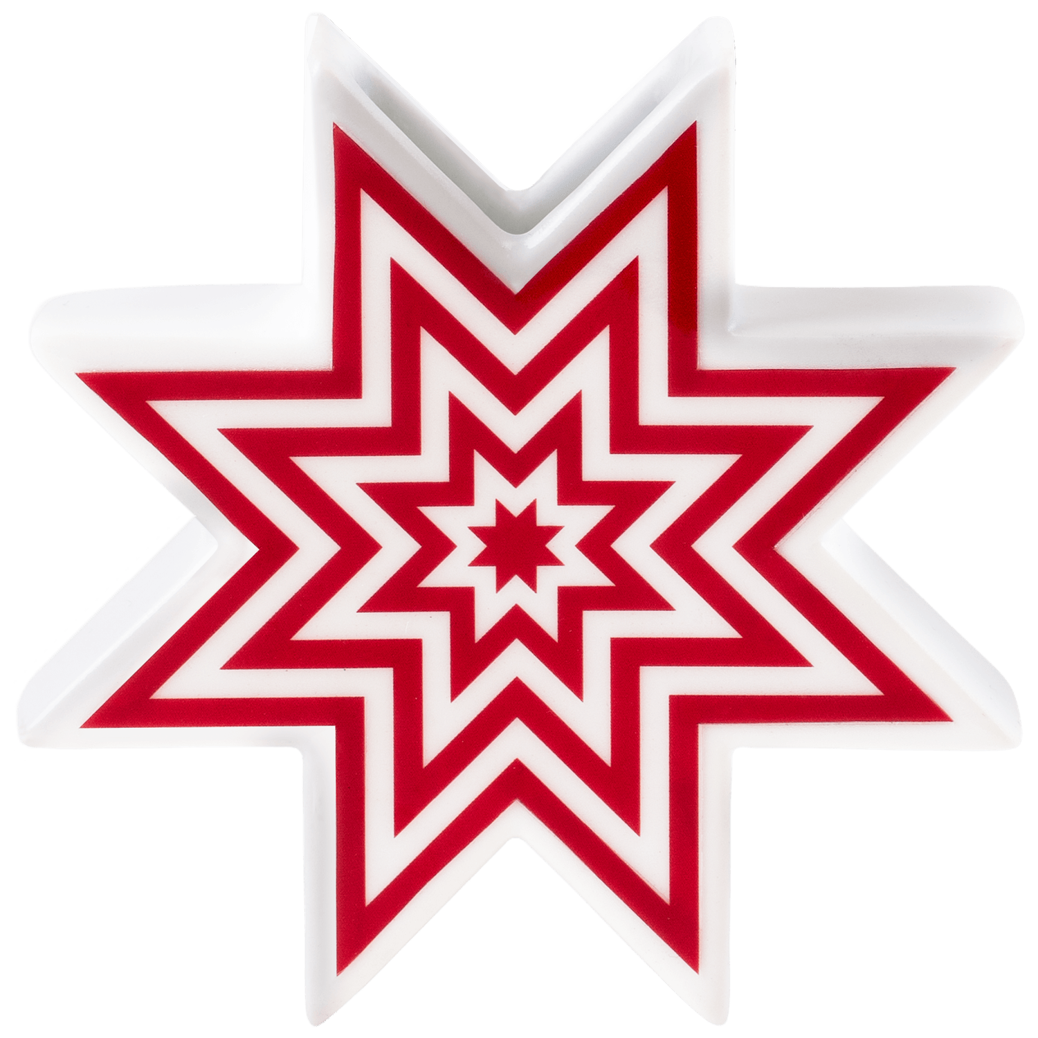 Porzellanstern RED POP