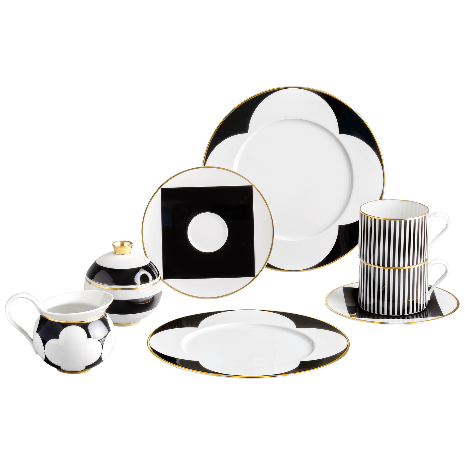 Geschirr-Set Kaffee 8-tlg. – CA D´ORO zylindrisch