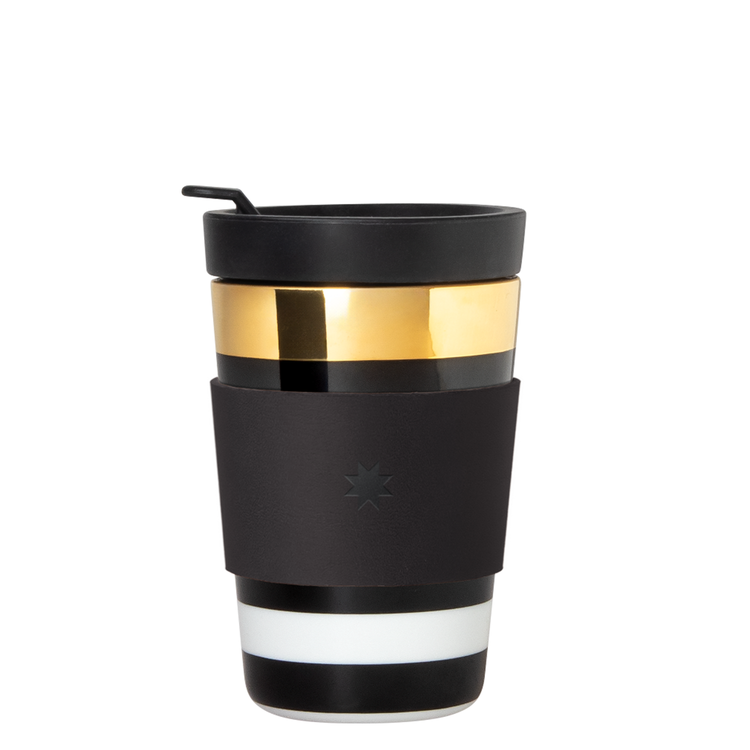 Leather sleeve, black