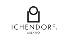 Logo mit stilisiertem Kreis über Rechteck, Text "ICHENDORF MILANO". Fürstenberg Porzellan.
