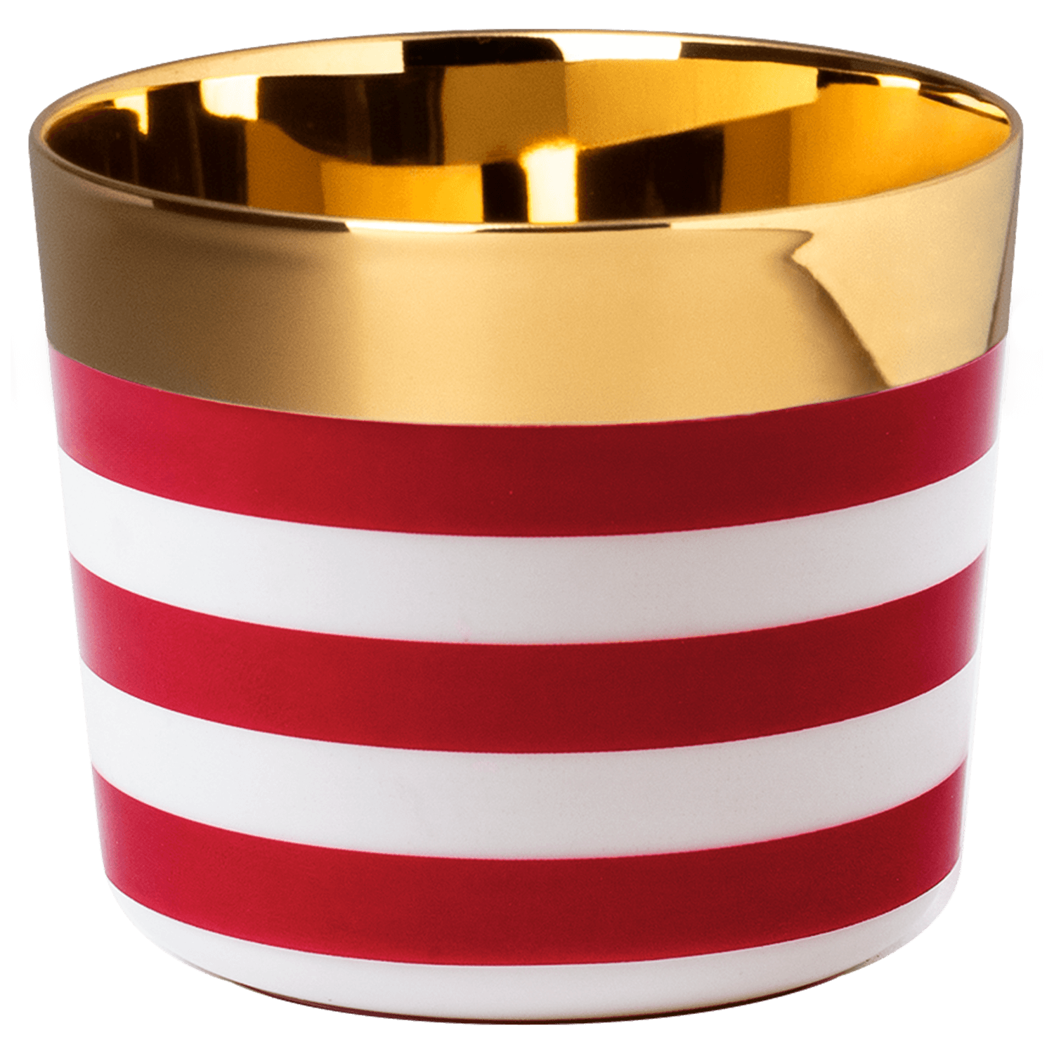 Champagnerbecher HORIZONTAL STRIPES RED
