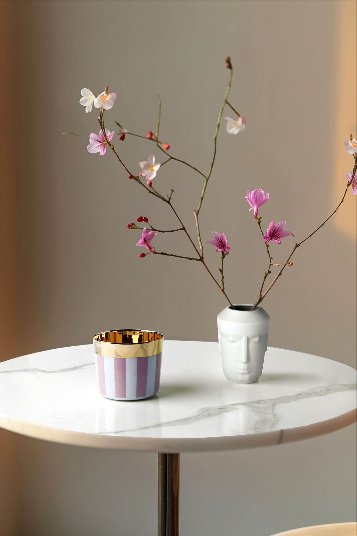 Vase Little PROMETHEUS, SATIN WHITE