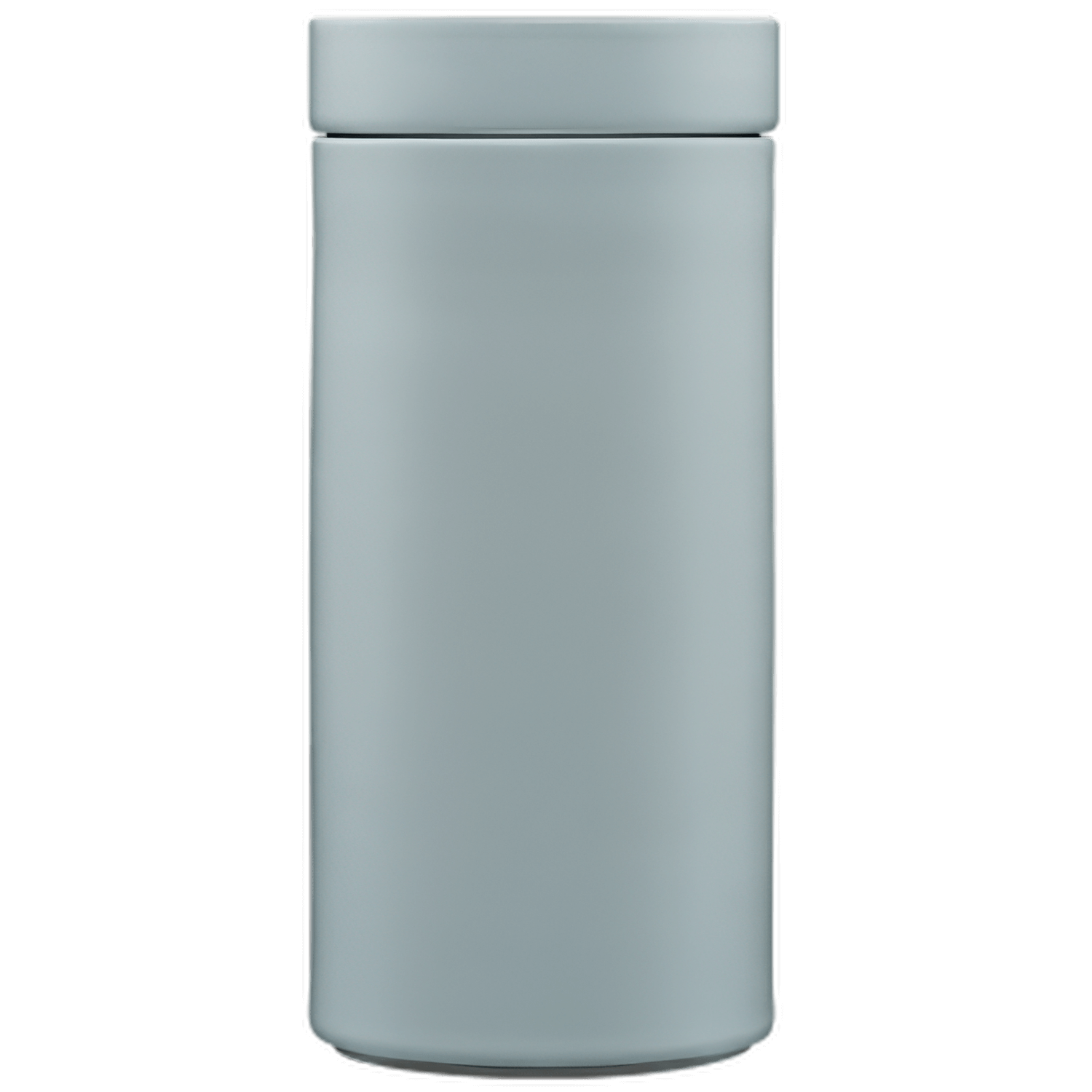 Grauer porzellan Teekanne, abgeflachter Deckel, runder Körper, minimalistisch gestaltet. Fürstenberg Porzellan.